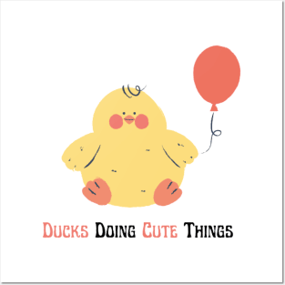 Ducks Doing Cute Things Posters and Art